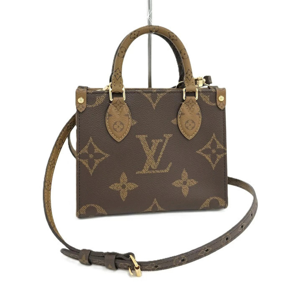 Louis Vuitton OnTheGo Handbag Monogram Reverse Brown